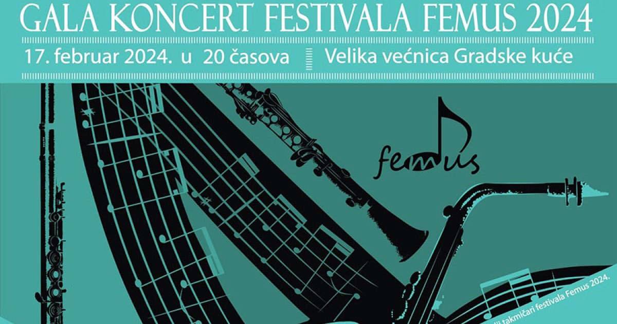 U subotu u Velikoj većnici Gala koncert Festivala FEMUS 2024 | (Vesti ...