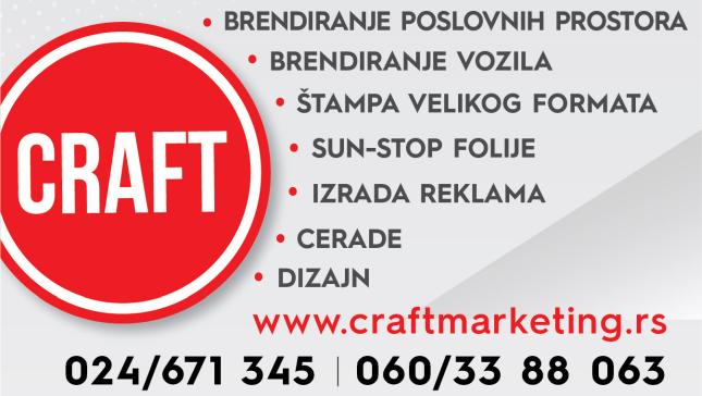 Craft marketing - kreativna rešenja za brendiranje i reklame