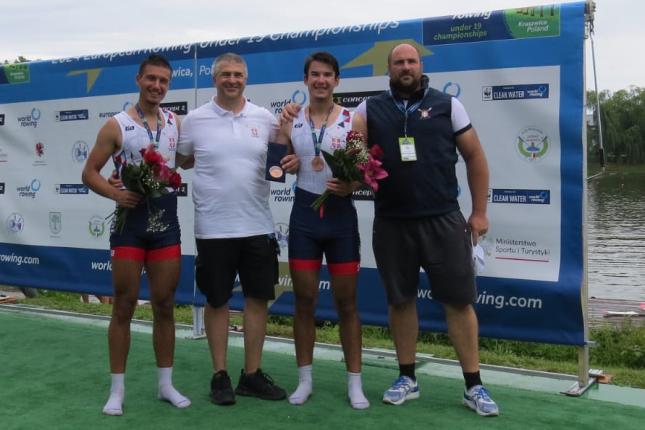 Veslanje: Sergej Čipak deo bronzanog dvojca na Evropskom prvenstvu za juniore